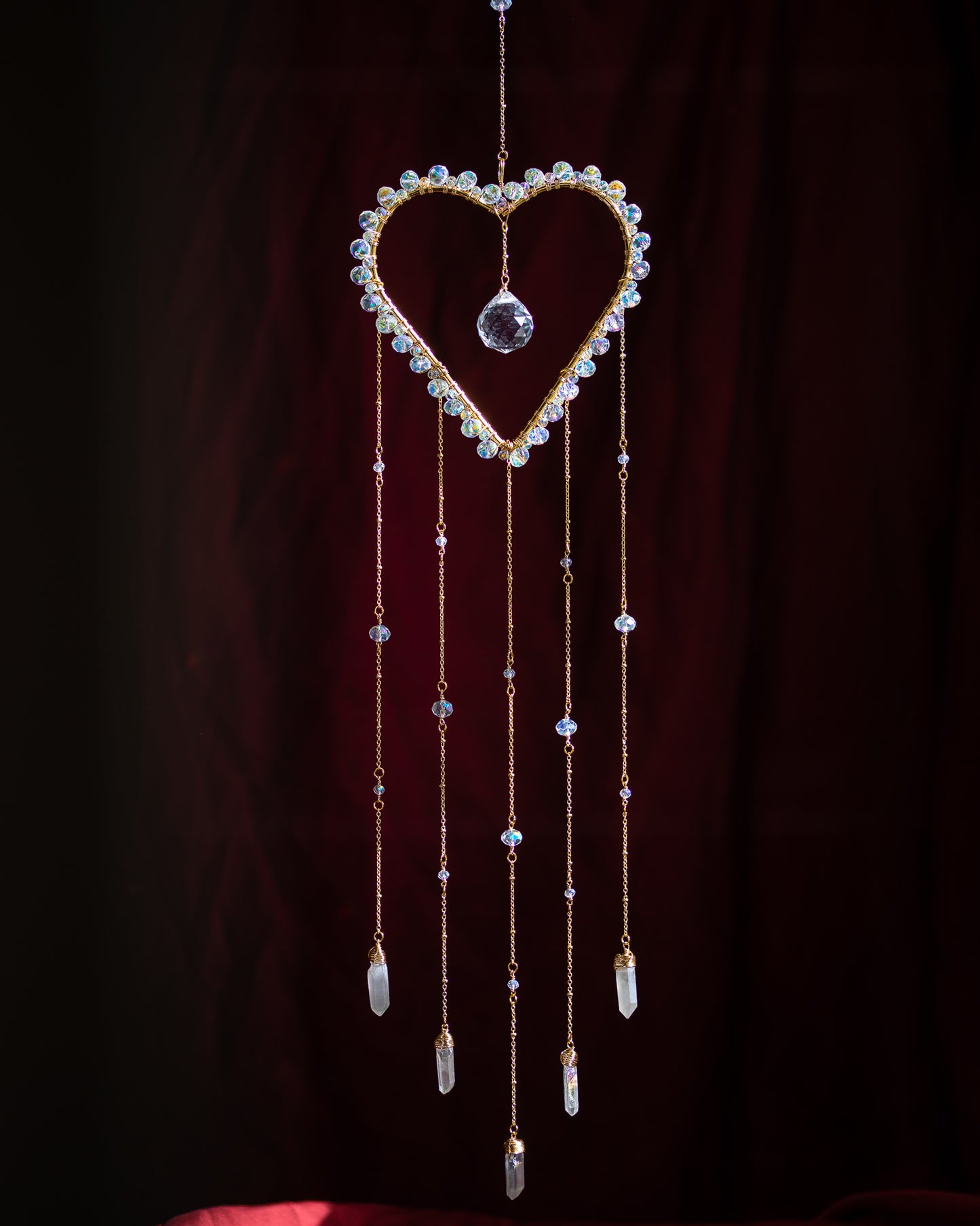 Heart Crystal Prism Suncatcher