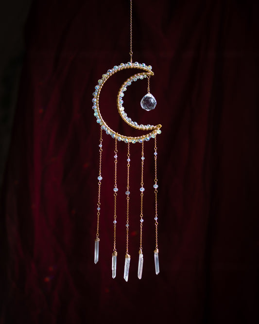 Moon Crystal Prism Suncatcher