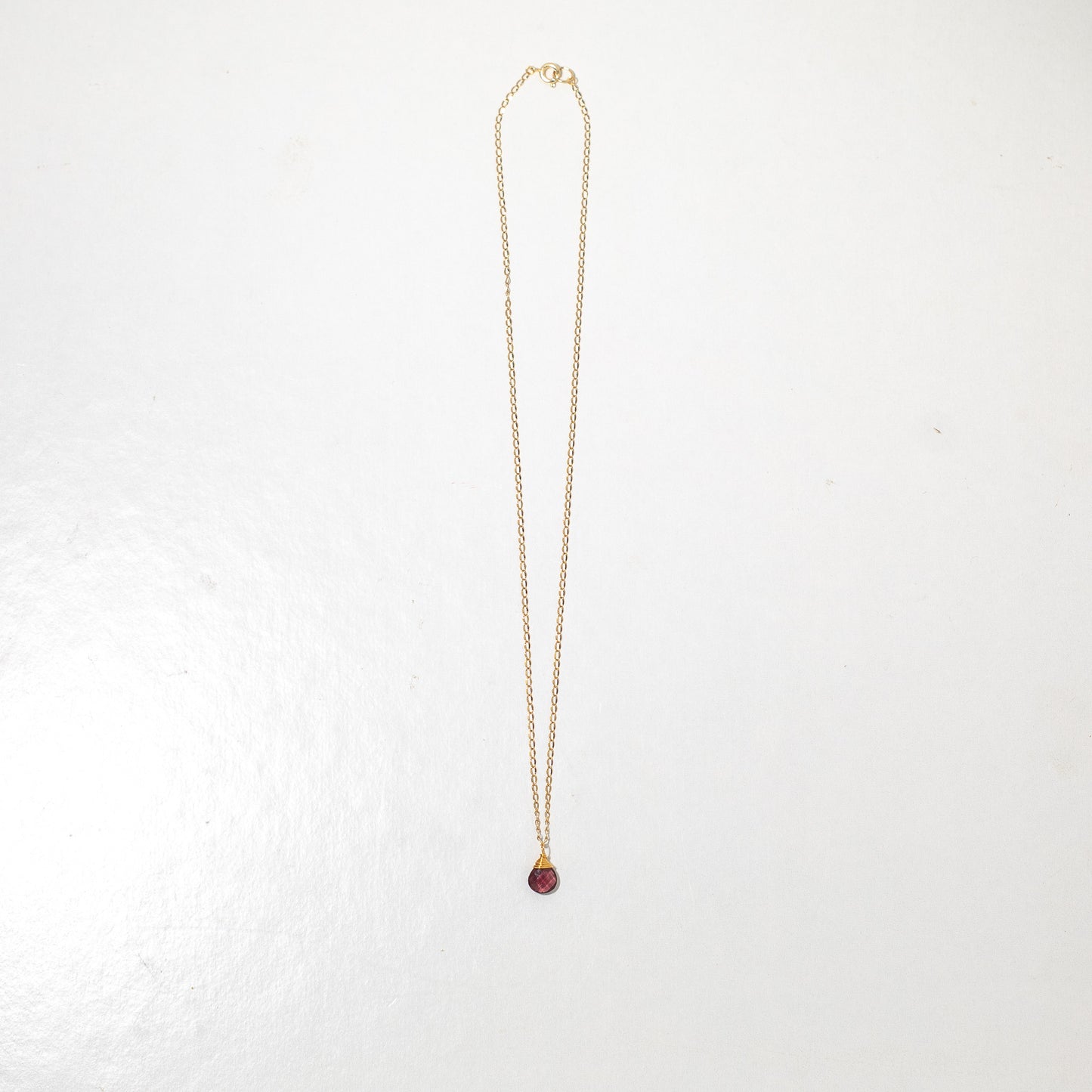 Dainty Plum Drop Necklace