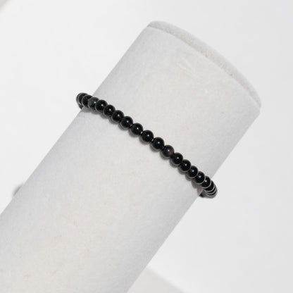 Round Dainty Crystal Gemstone Stretch Bracelet