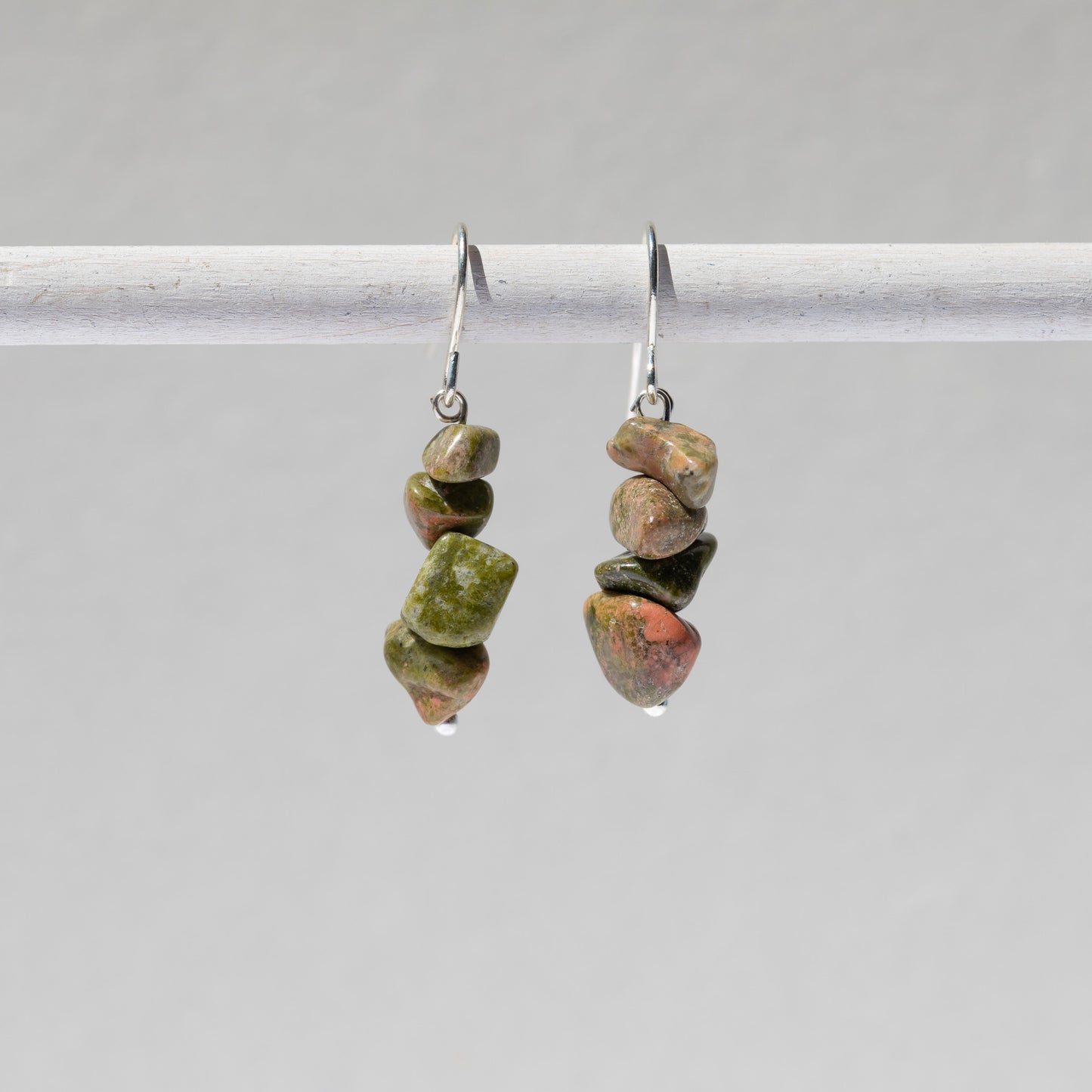 Pendientes de cristal pulido