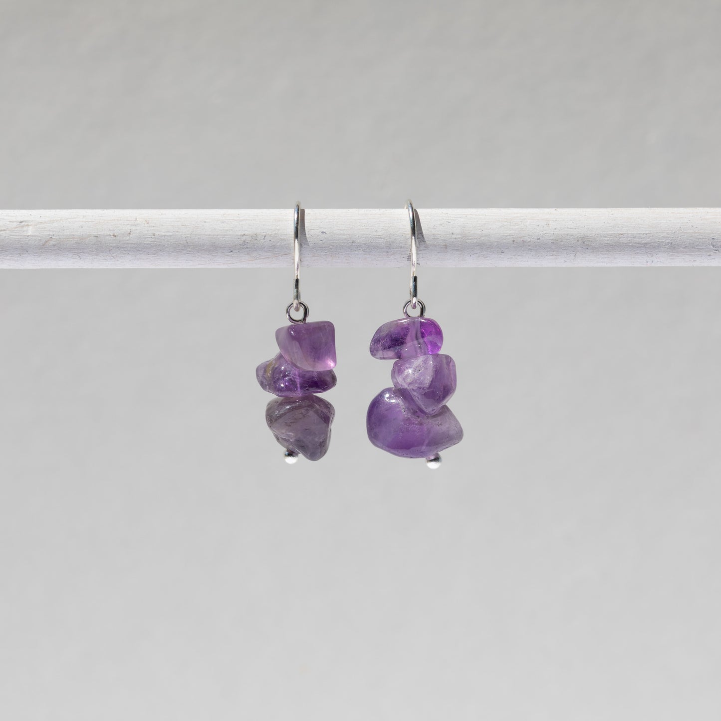 Pendientes de cristal pulido