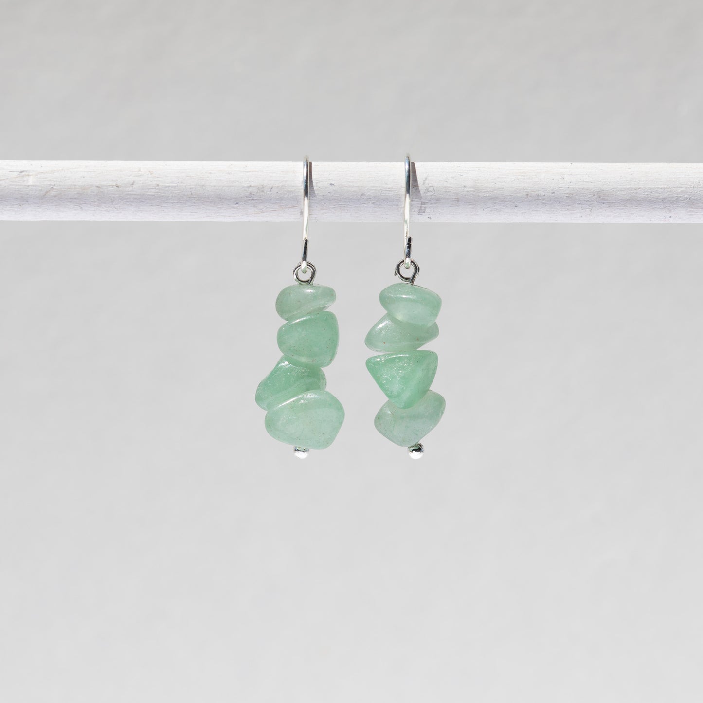 Pendientes de cristal pulido