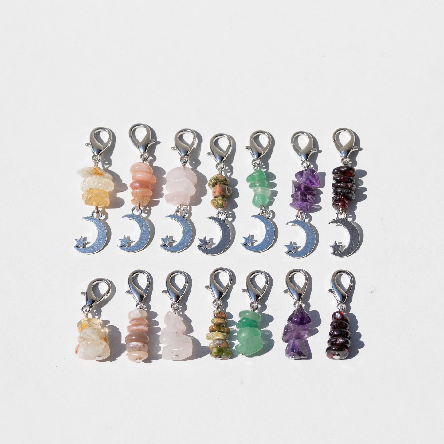 Dijes de llavero de cristal para collar de mascota