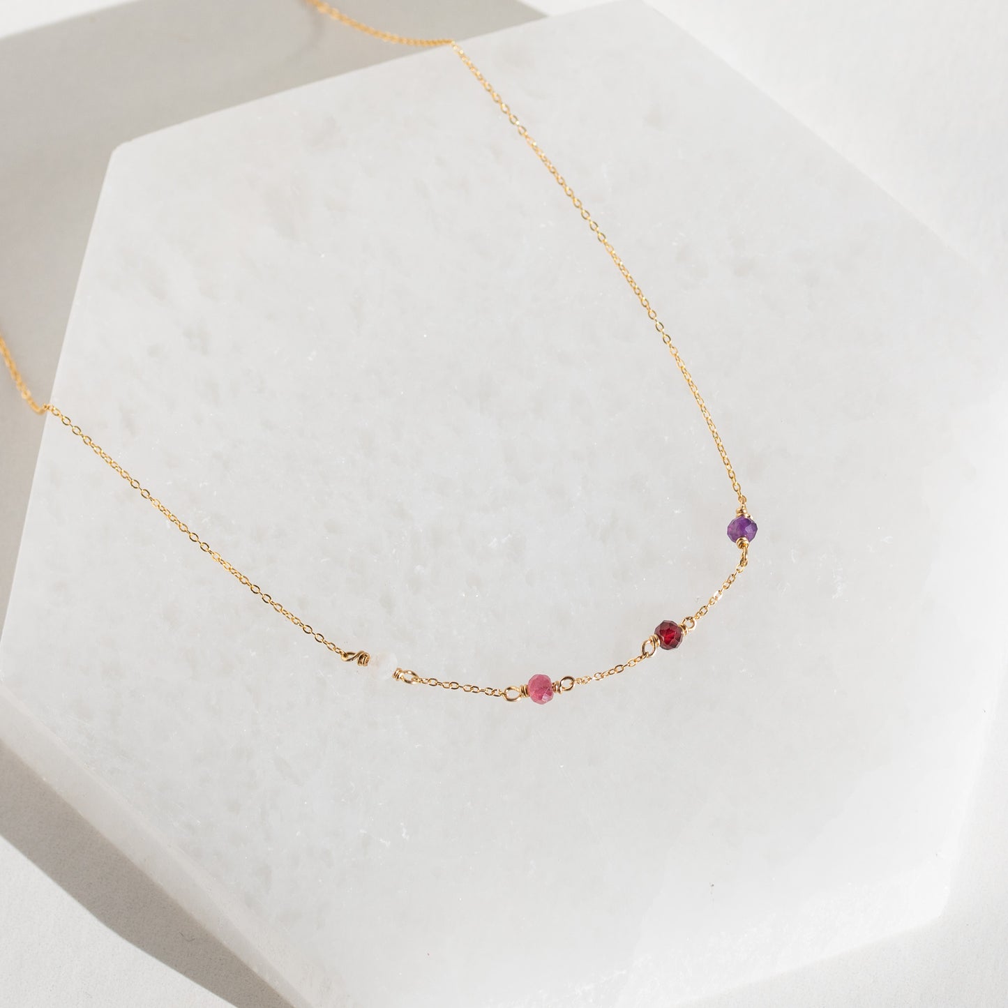 Custom Family Birthstones Necklace (14k Gold Fill)