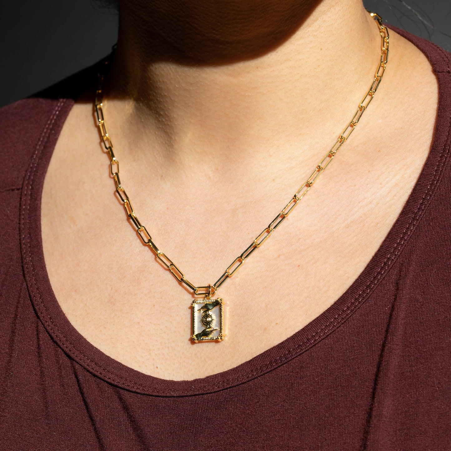 Sacred Eye Necklace (24k Gold Filled)