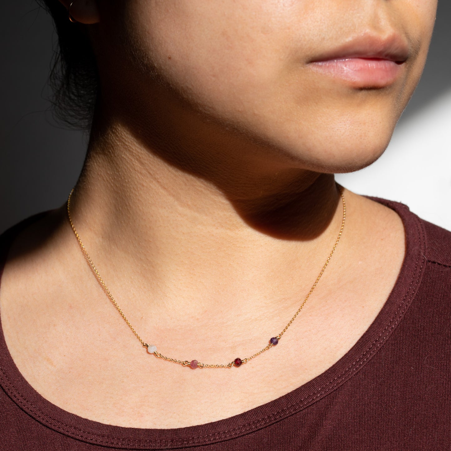 Custom Family Birthstone Necklace
