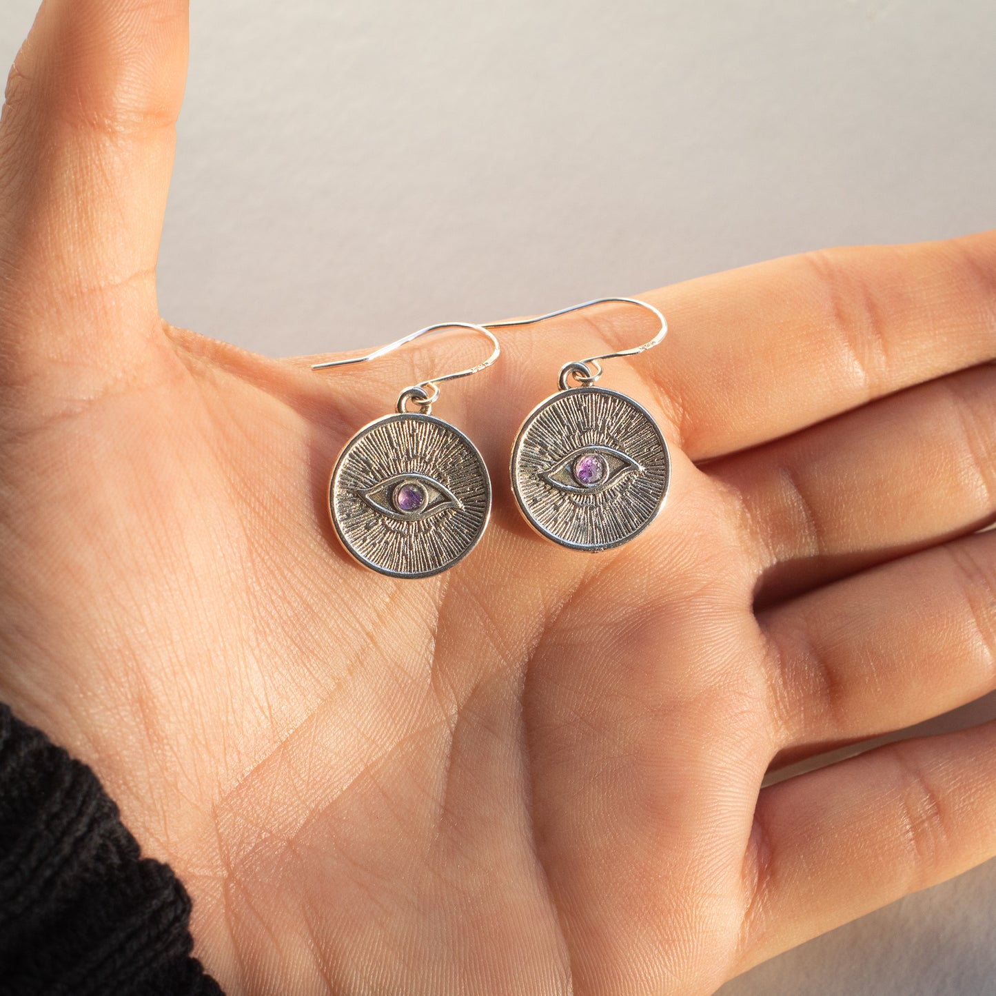 Third Eye Awakened Amethyst Earrings