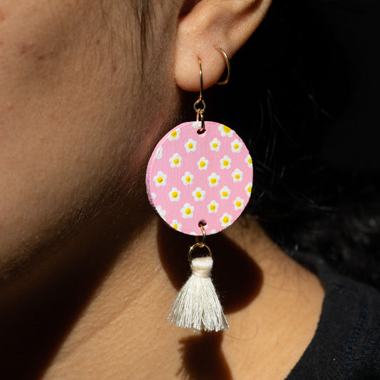 Painted Daisies with Tassels