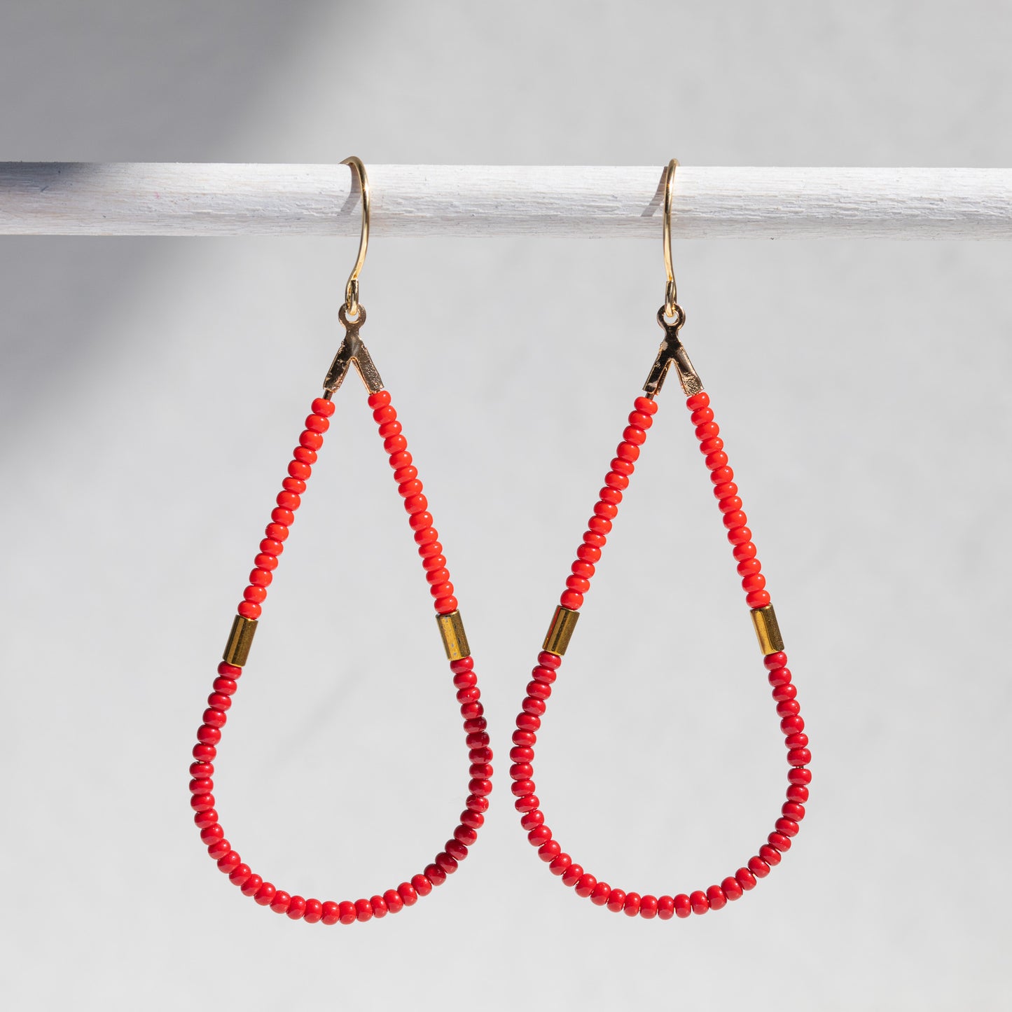 Colorblock Seed Bead Earrings