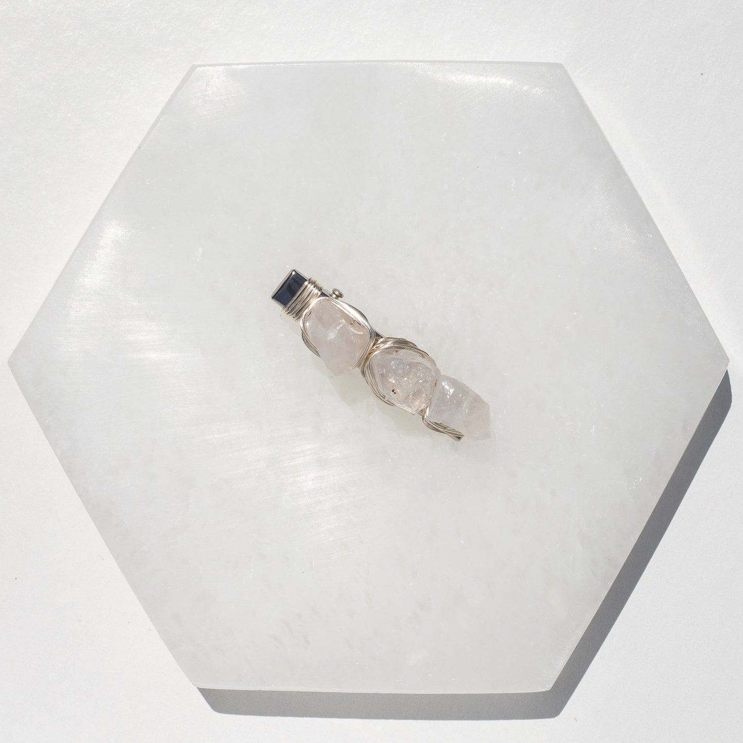 Raw Quartz Hair Clip