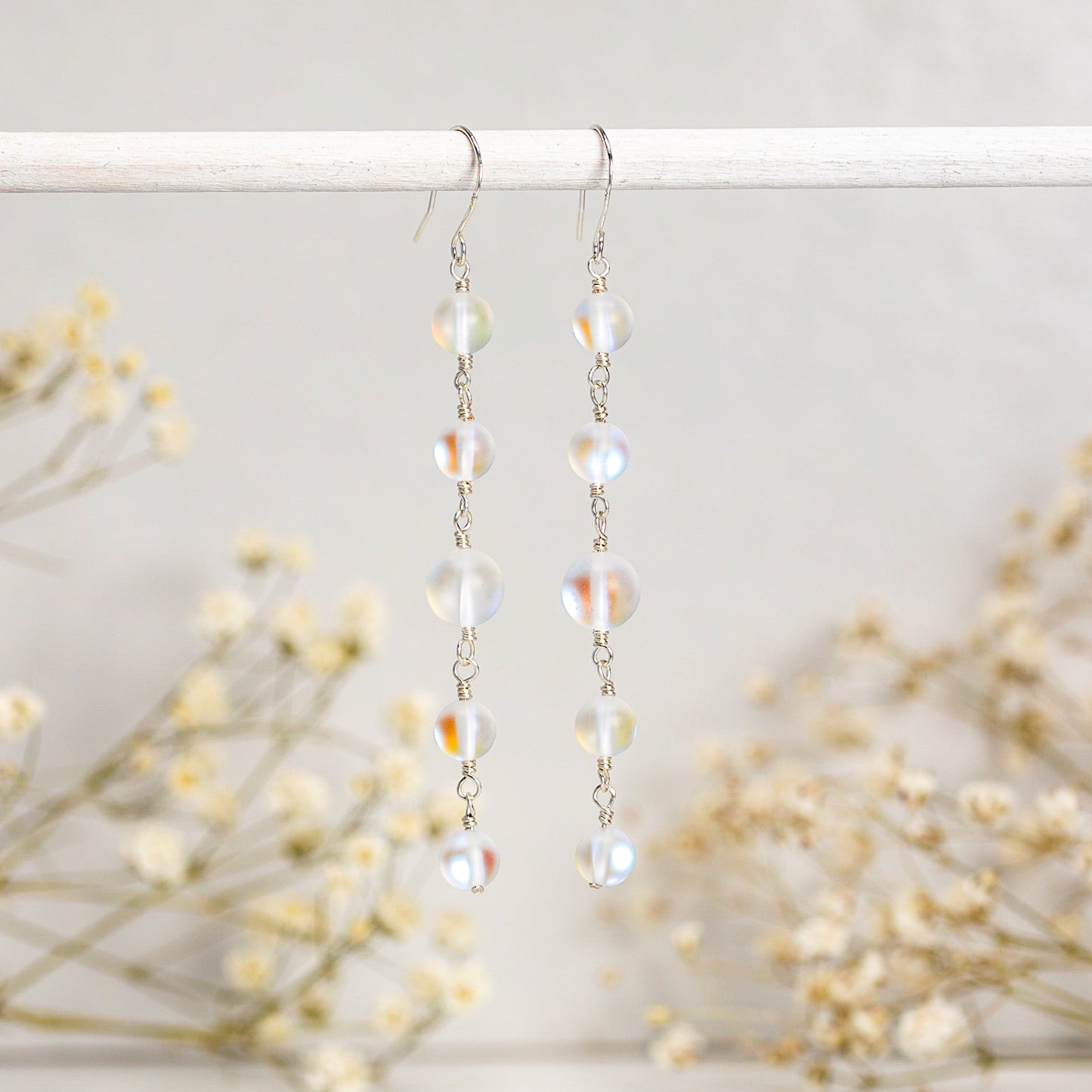 Mermaid Glass Drop Earrings