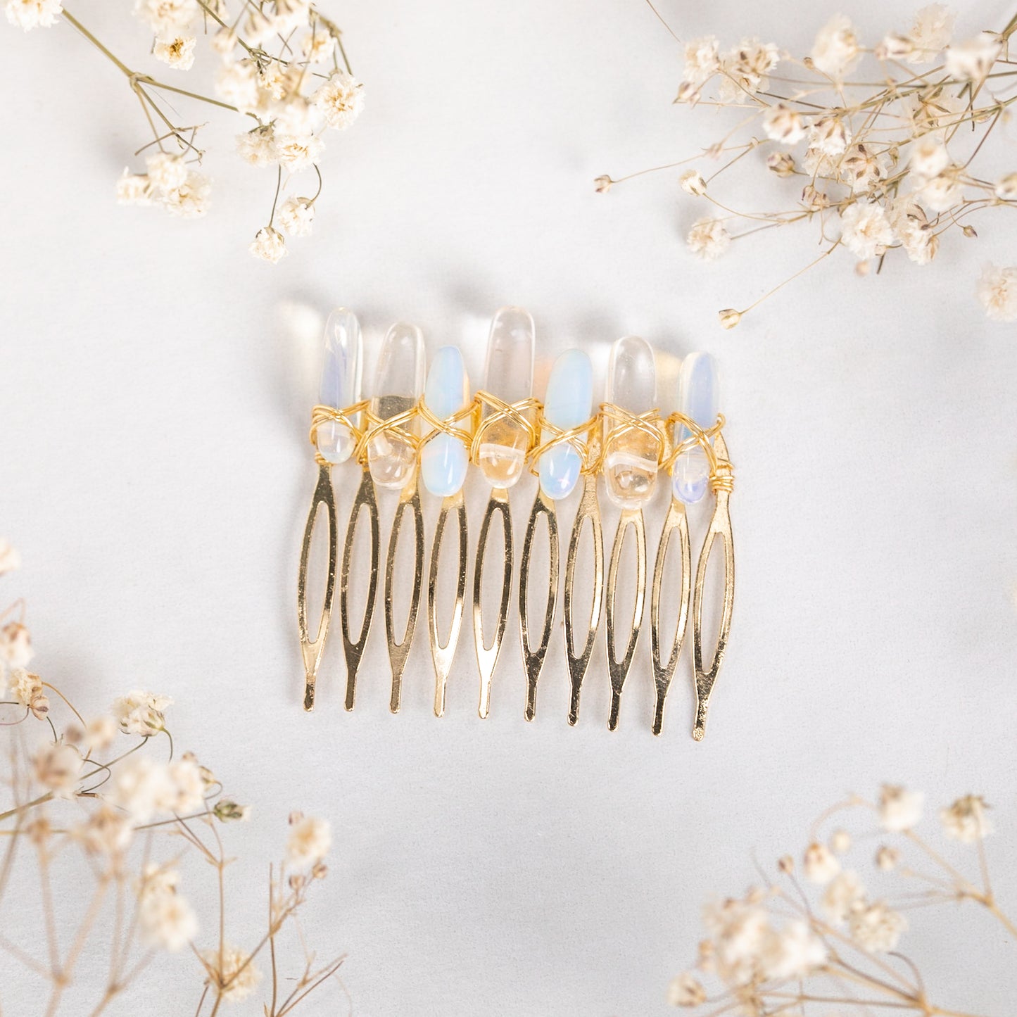 Opalite Hair Comb