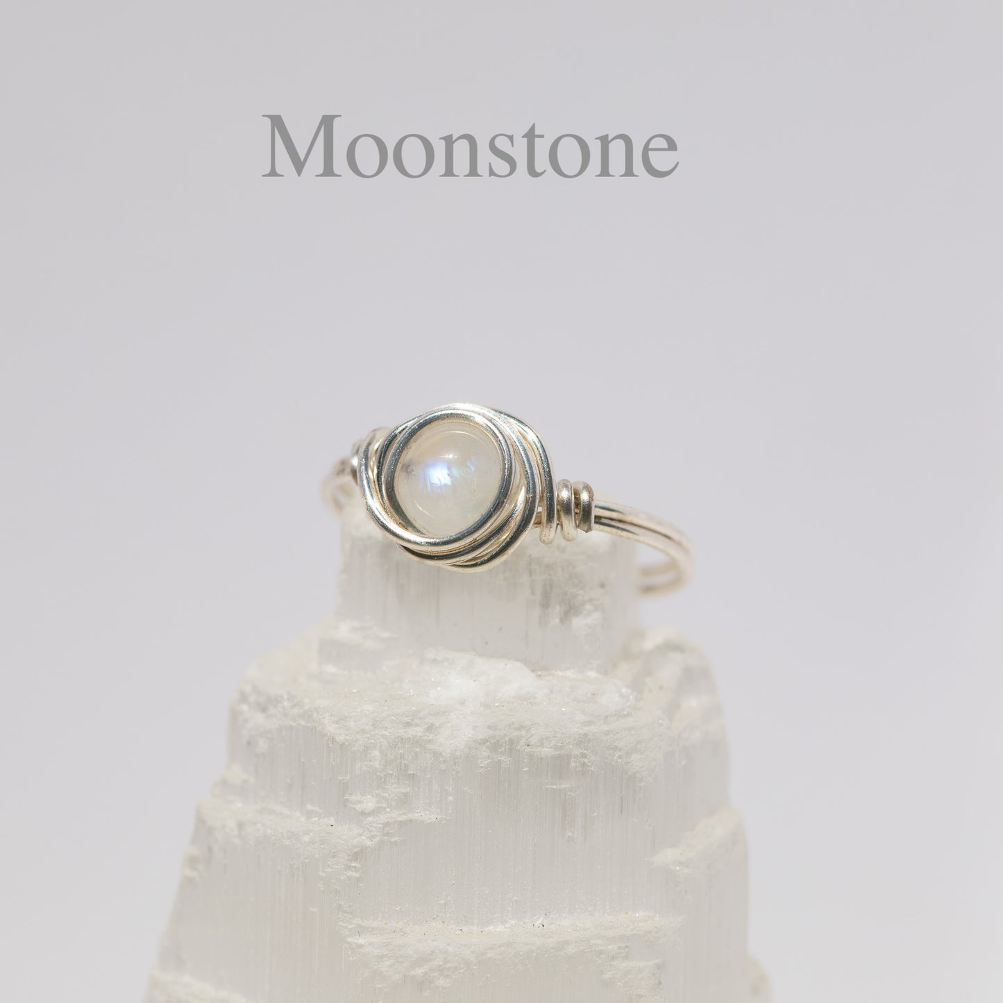 Gemstone Fidget Ring (Thin Silver)