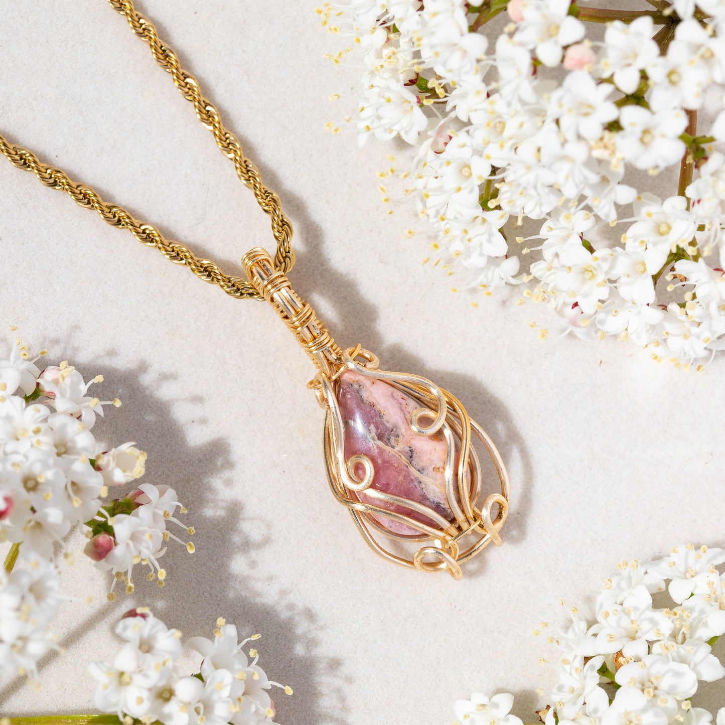 Rhodochrosite Pendant