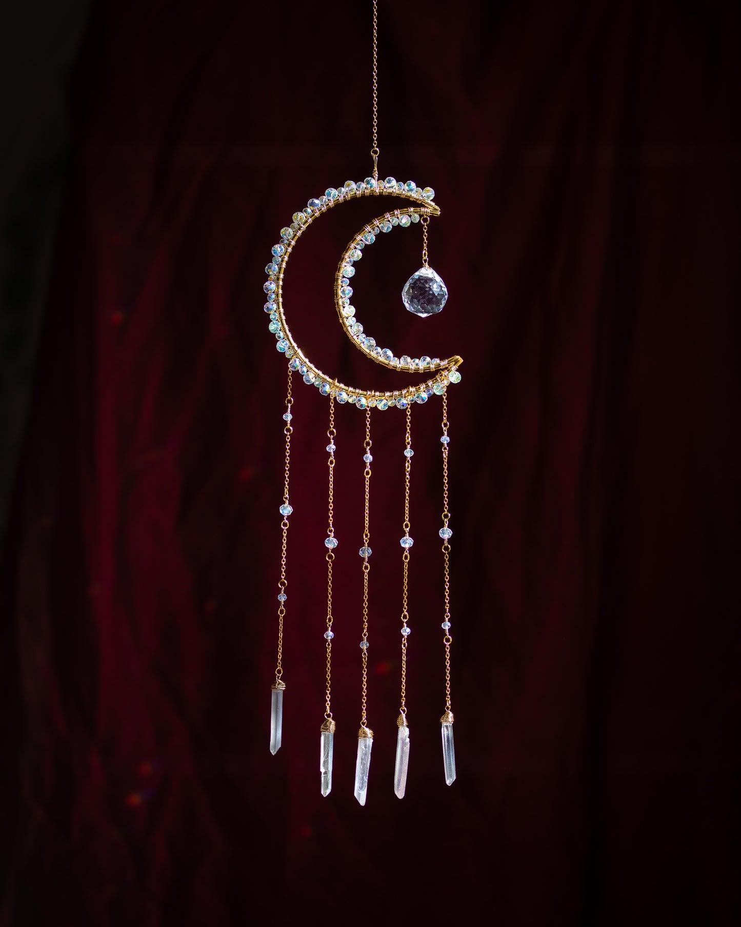 Moon Crystal Prism Suncatcher