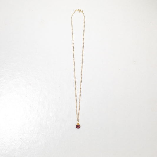 Dainty Plum Drop Necklace