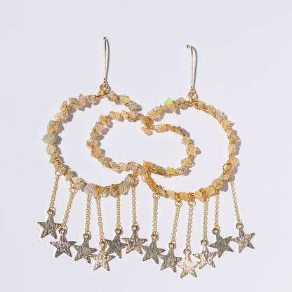 Opal Starfall Earrings