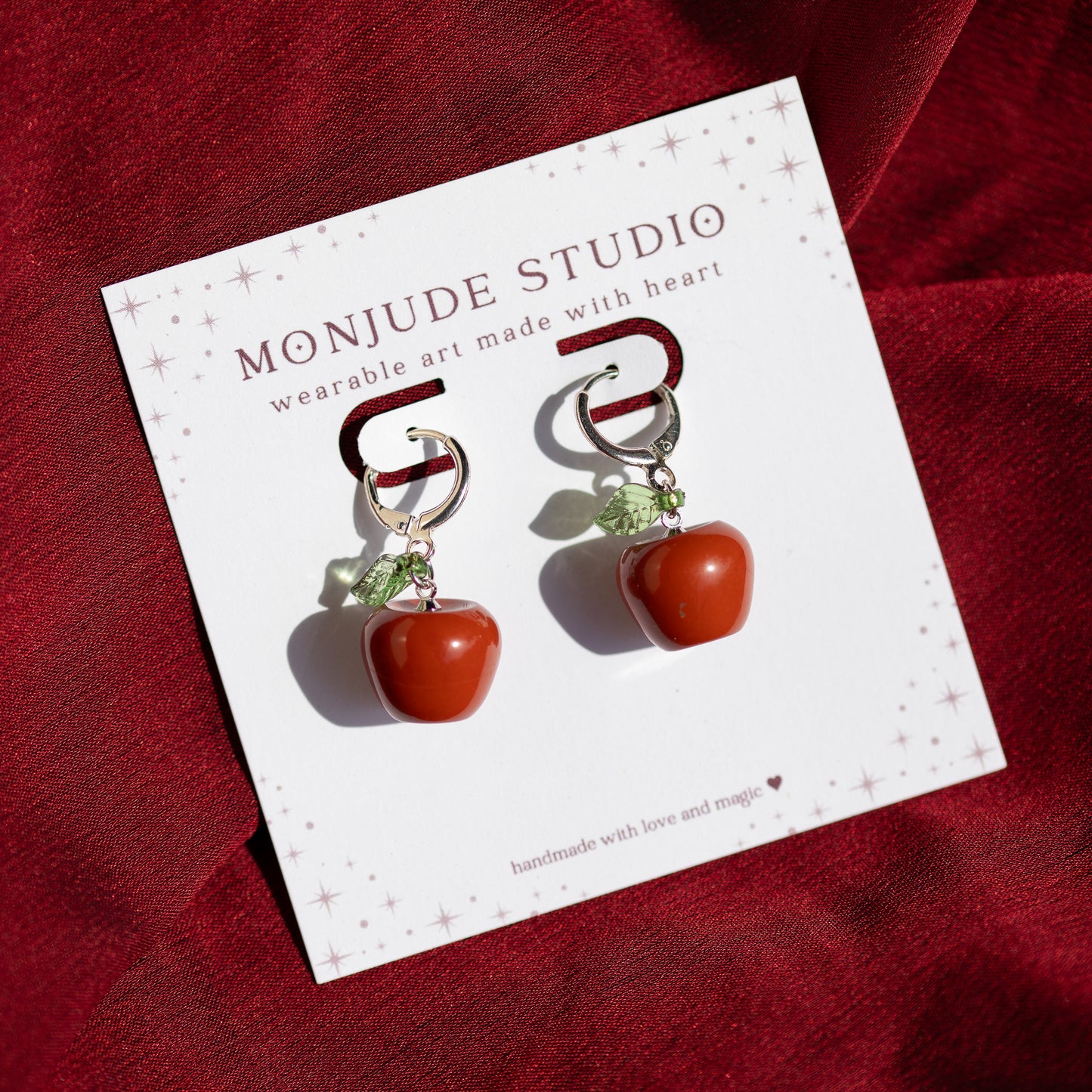 Apple Huggie Earrings