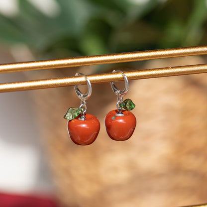 Apple Huggie Earrings