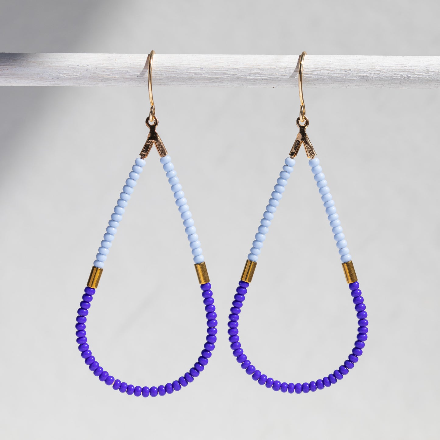 Colorblock Seed Bead Earrings