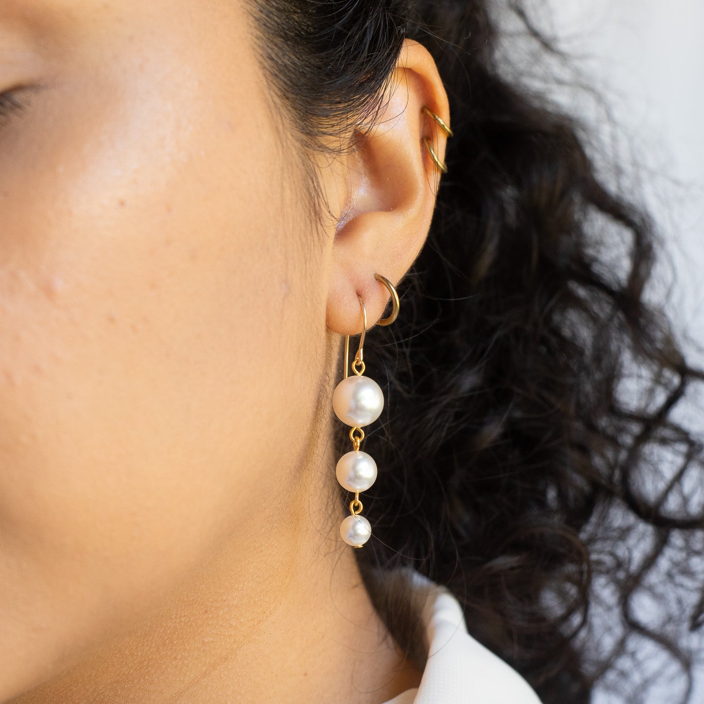 Pearl Ascension Earrings (14k Gold Filled, Swarovski Pearls)