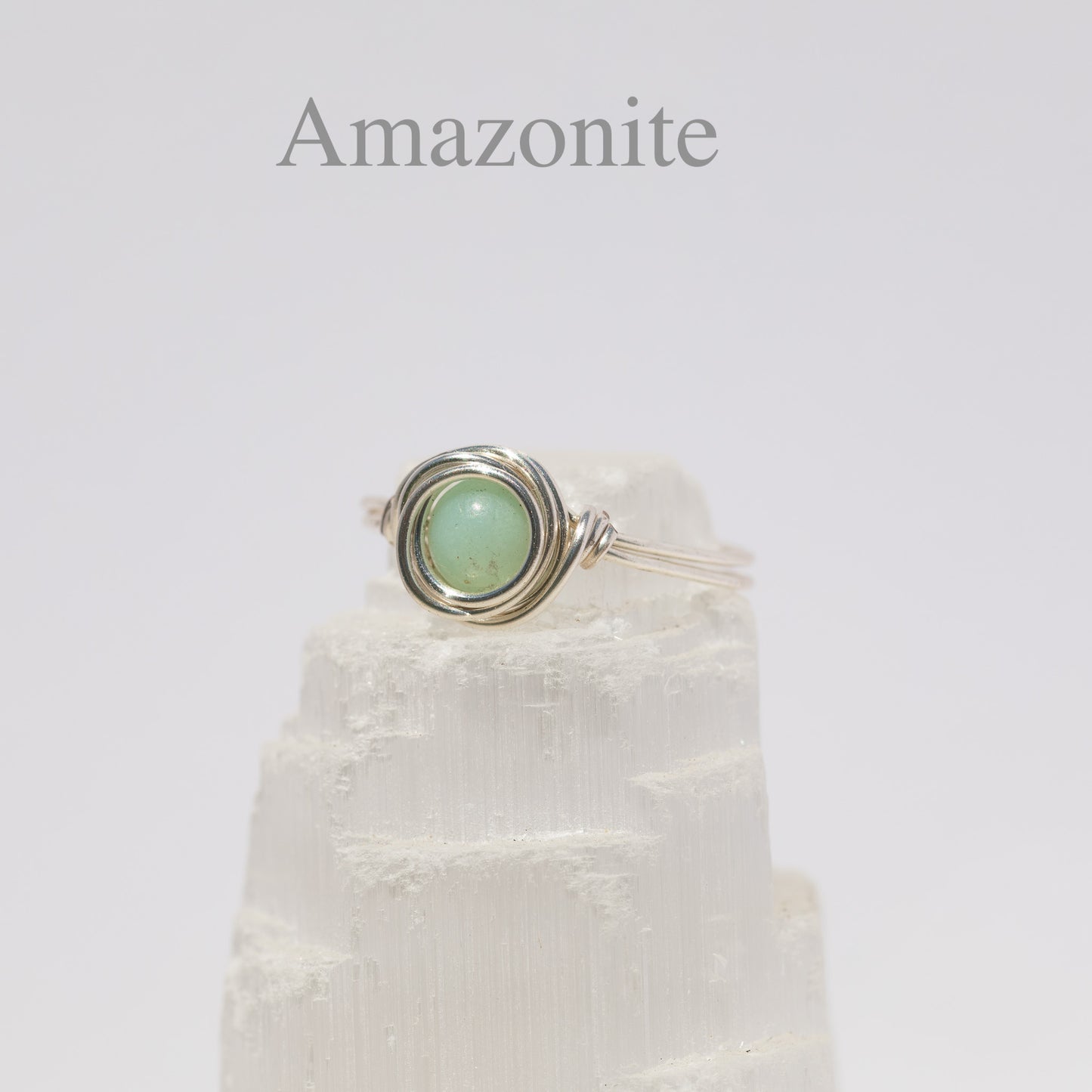 Gemstone Fidget Ring (Thin Silver)