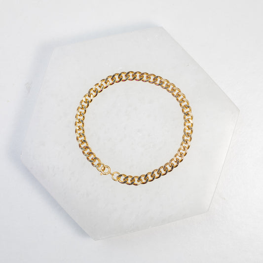 Thick Cuban Chain Bracelet (18k Gold Filled)