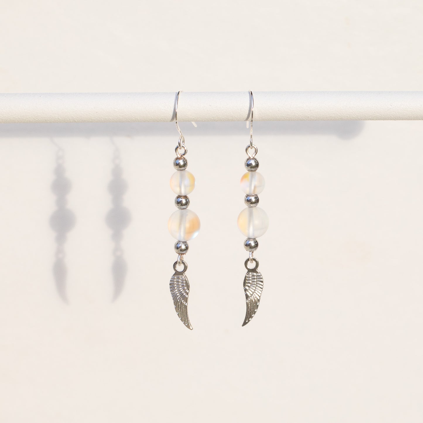 Silver Angel Aura Earrings