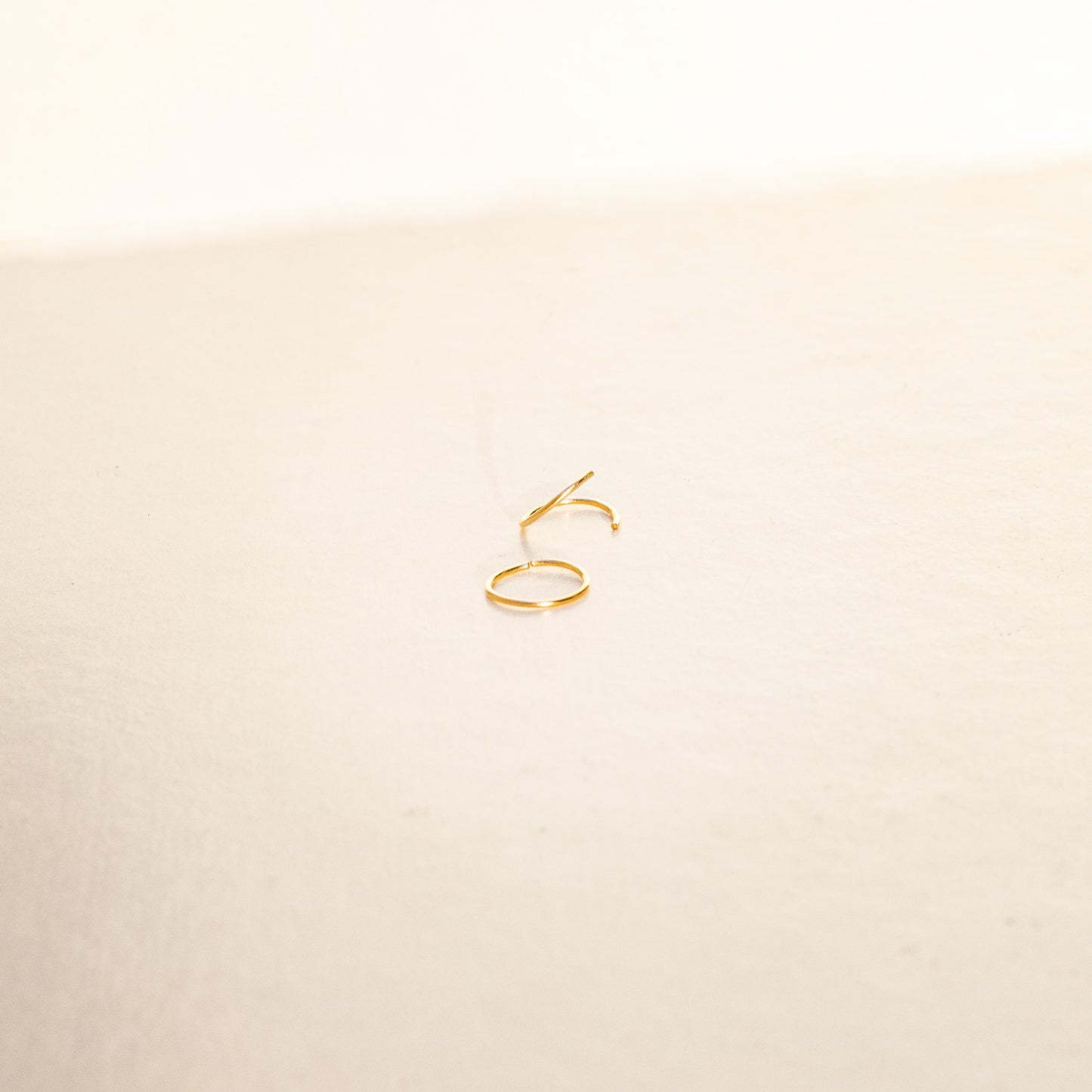 Tiny Hoop Earrings (14k Gold Filled)