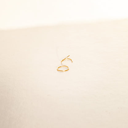 Tiny Hoop Earrings (14k Gold Filled)