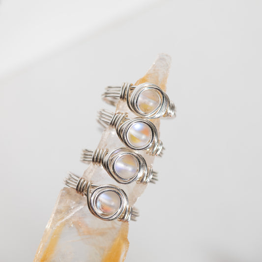 Adjustable Crystal Wire Rings – Jemsbychloe