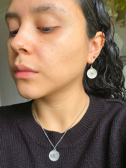 Third Eye Awakened Amethyst Earrings